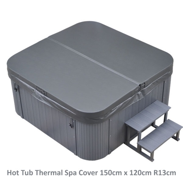 Hot Tub Thermal Spa Cover 150cm x 120cm R13cm